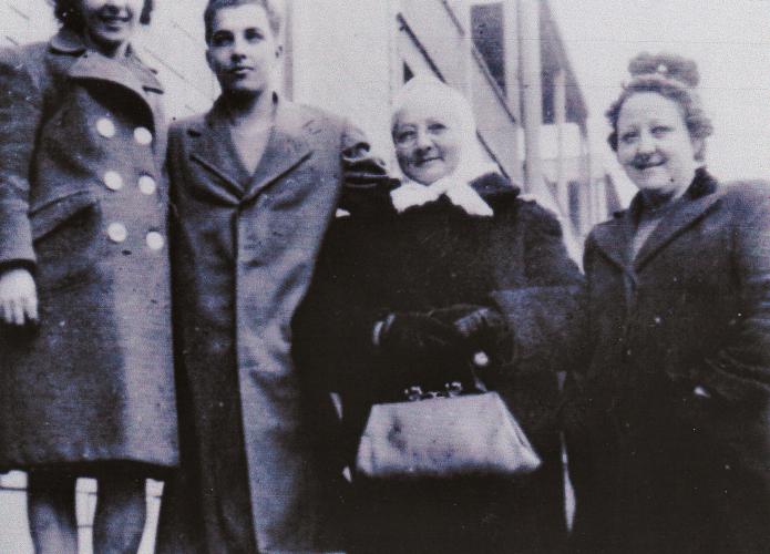 Grandma Unger with the purse